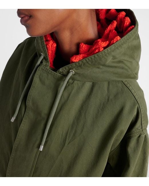 Loewe Green Set Aus Weste Und Jacke Aus Canvas