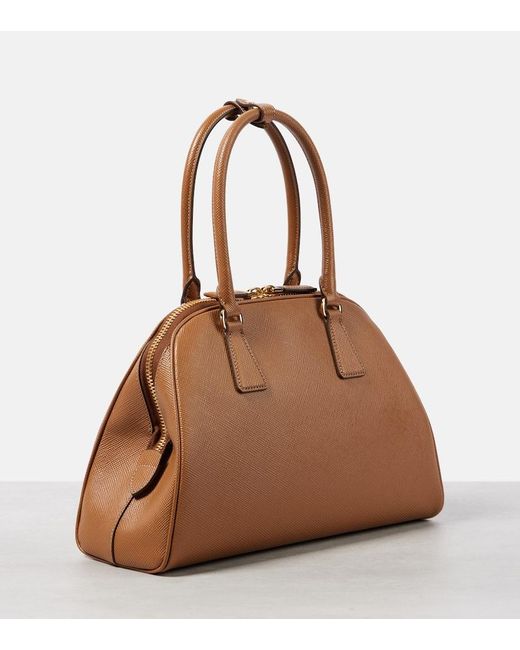 Prada Brown Tote Medium Aus Leder