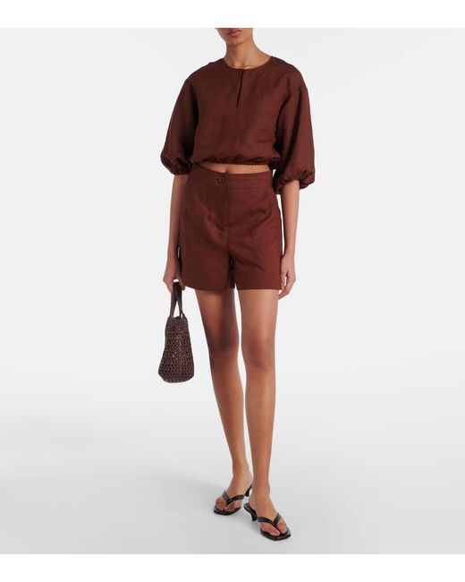 Short Correct En Lin Eres en coloris Red
