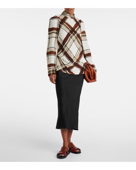 Dries Van Noten Brown Leather Slides