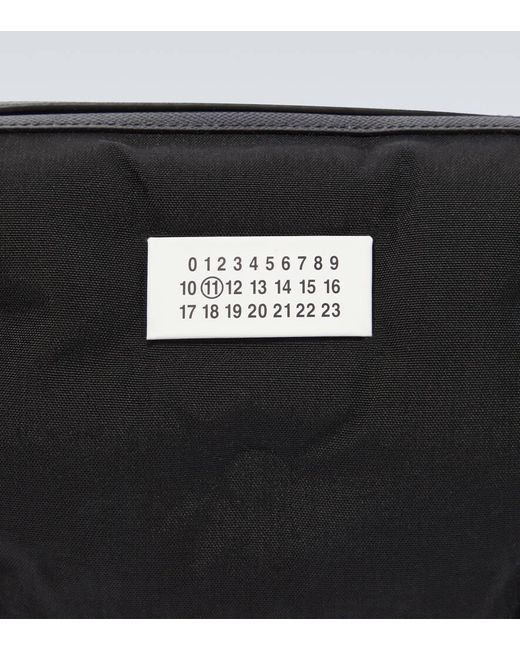 Maison Margiela Black Glam Slam Leather-trimmed Camera Bag for men