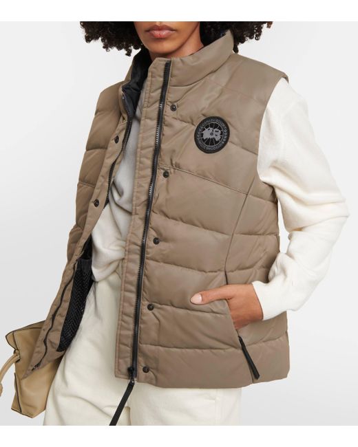 Canada Goose Brown Freestyle Satin Down Vest