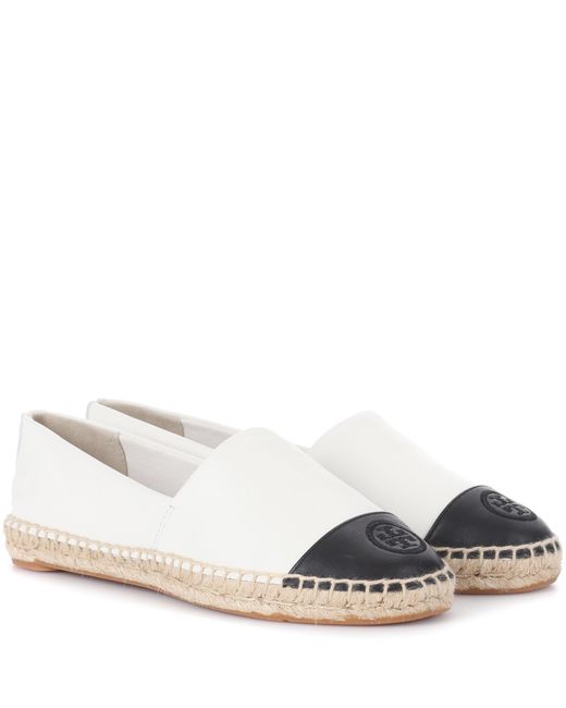 tory burch espadrille white