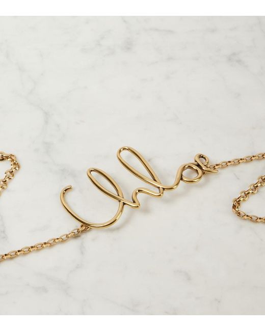Chloé Metallic Iconic Chain Belt