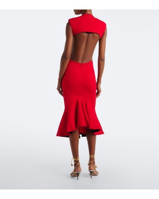 Jacquemus Red Palmier Cocktail Dress