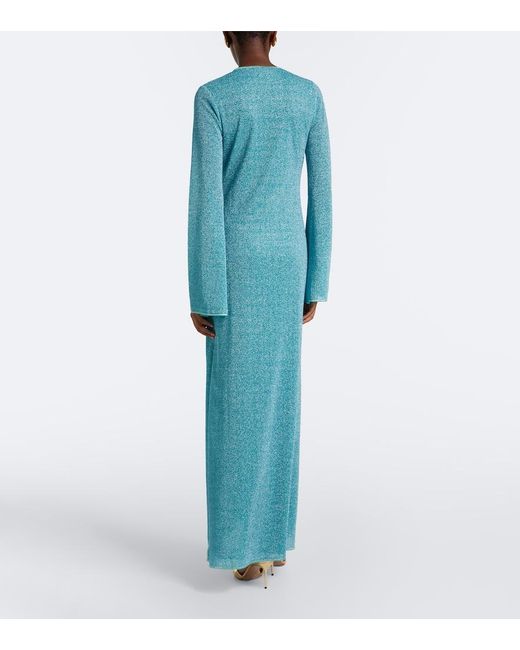 Oseree Blue Lumiere Maxi Dress