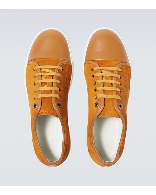 Sneakers DBB1 in suede e pelle di Lanvin in Orange da Uomo