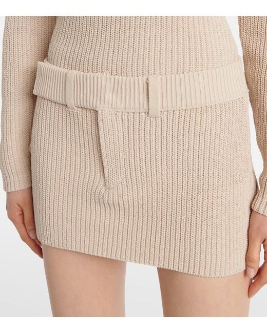 Minifalda Caeli En Mezcla De Algodon AYA MUSE de color Natural