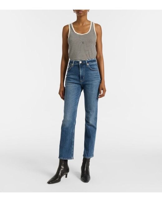 Citizens of Humanity Blue Zurie Ankle High-Rise Slim Jeans