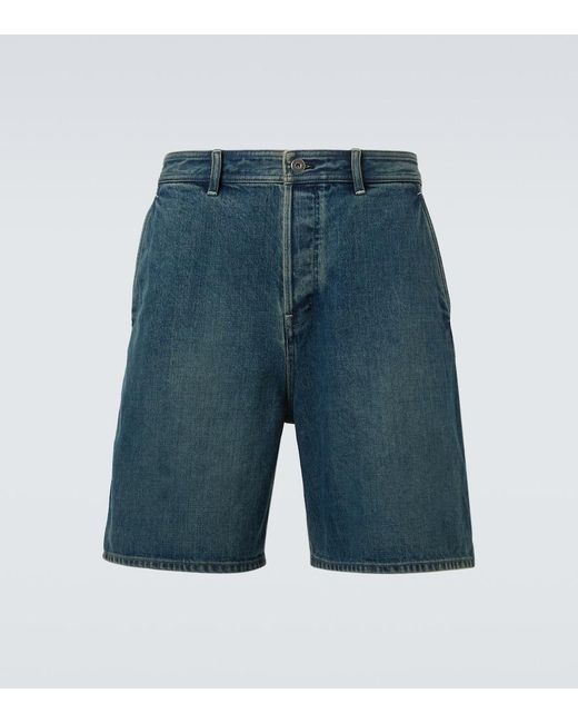 Jil Sander Jeansshorts Mit Leder in Blue für Herren