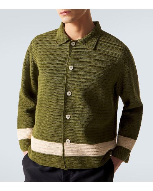 Camicia Marsh di Bode in Green da Uomo