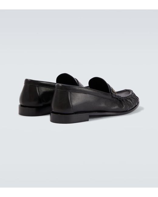 Saint Laurent Loafers Le Loafer Aus Leder in Black für Herren
