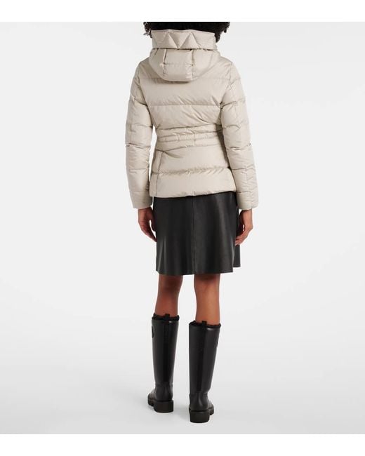 Moncler Natural Avoce Hooded Down Jacket