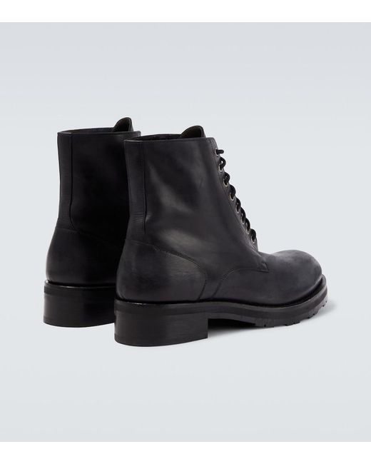 Anfibi di The Row in Black da Uomo