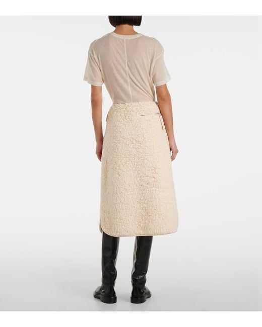 Gonna Midi di Jil Sander in Natural