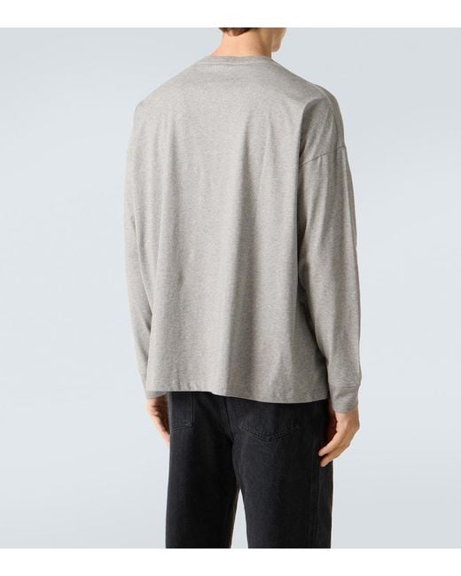 Loewe Gray X Louis Wain Embroidered Cotton Jersey T-Shirt for men