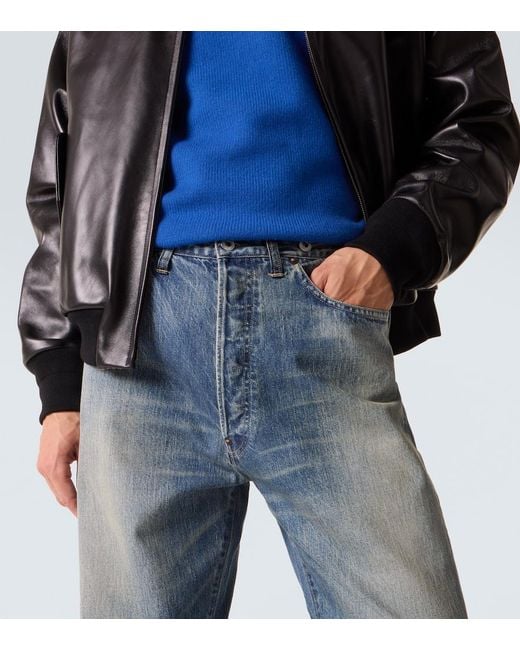 A.PRESSE Blue No. 22 Straight Jeans for men
