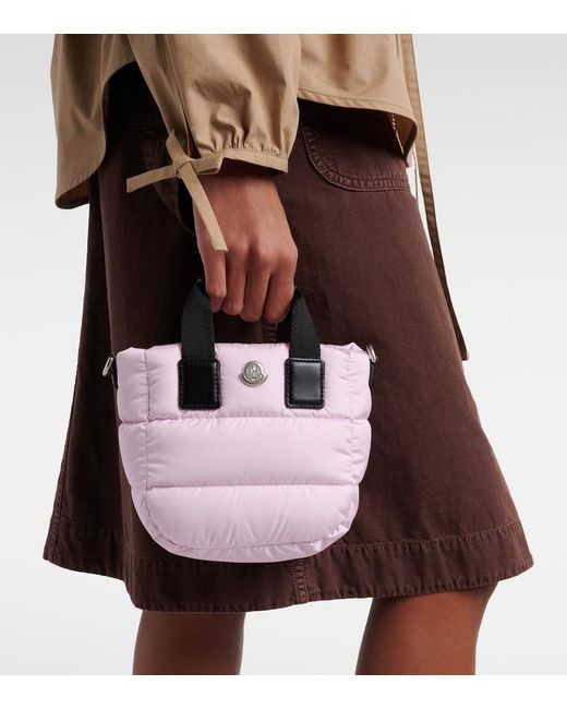 Moncler Pink Cardoc Micro Down Top-Handle Bag