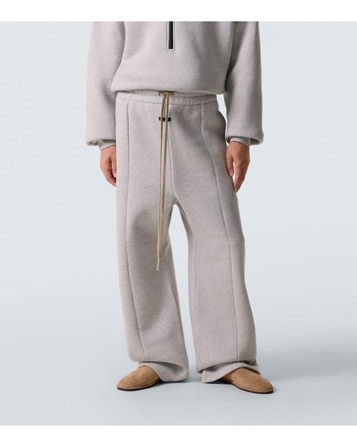 Fear Of God Gray Cotton-Blend Fleece Sweatpants for men
