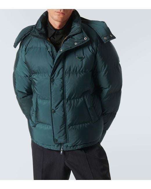 Prada Green Re-Nylon Down Jacket for men