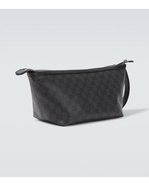 Gucci Gray Essence Classic Gg Canvas Toiletry Bag for men