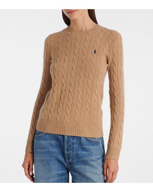 Polo Ralph Lauren Brown Julianna Wool And Cashmere Sweater
