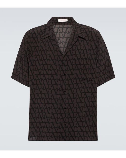 Valentino Hemd Toile Iconographe Aus Seide in Black für Herren
