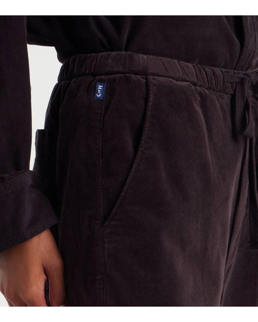 Citizens of Humanity Black Weite Hose Aurora Pulla Aus Baumwoll-Cord
