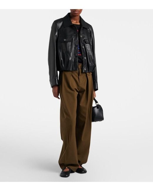 Loewe Black Leather Jacket