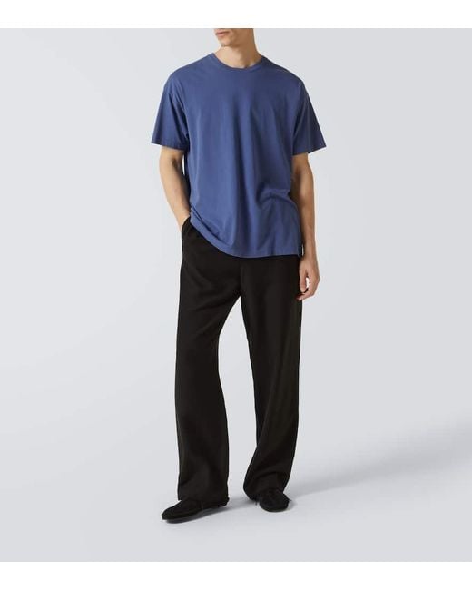 Pantalon Ample Xon En Coton Et Soie The Row pour homme en coloris Black
