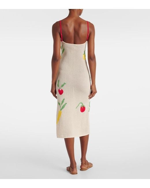 Staud White Adeline Crochet Cotton Beach Dress