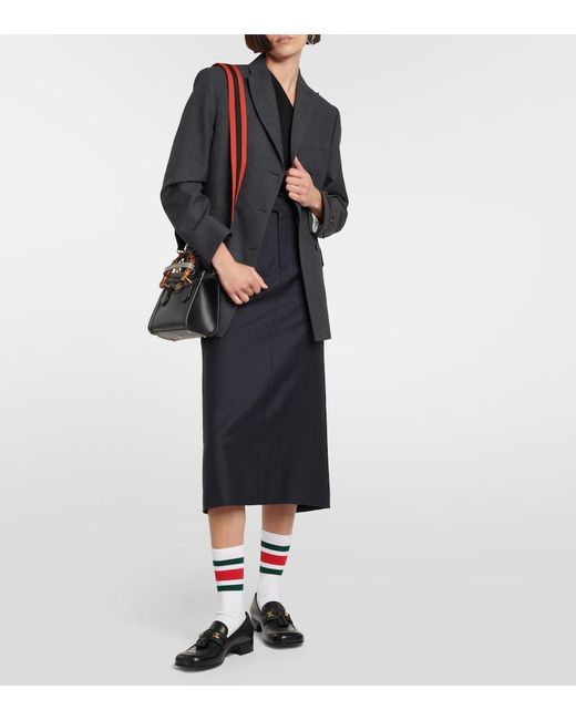 Gucci White Socken Interlocking G