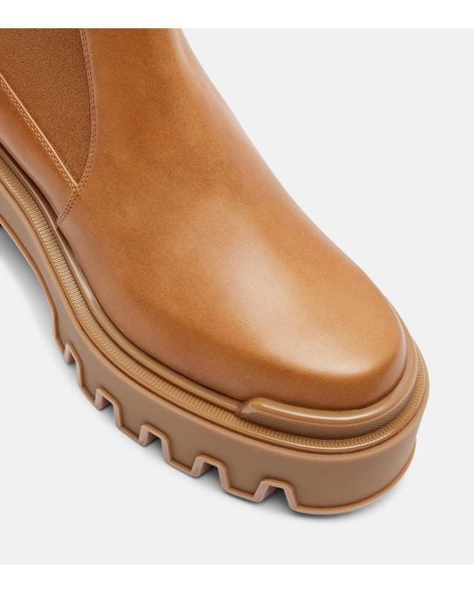 Christian Louboutin Brown Marchacroche Leather Chelsea Boots