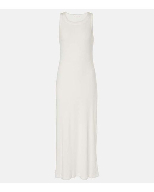 Vestido Midi Yule De Algodon The Row de color White