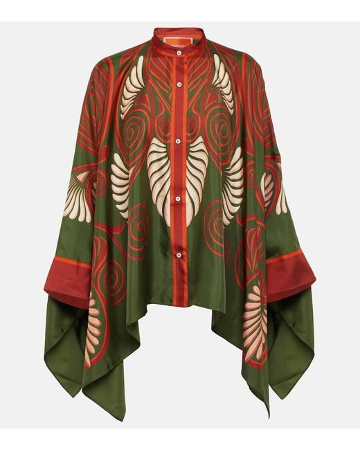 Camisa Foulard De Sarga De Seda LaDoubleJ de color Multicolor