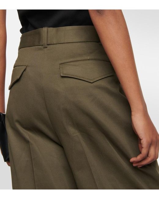 Nili Lotan Green Johan Virgin Wool Pants
