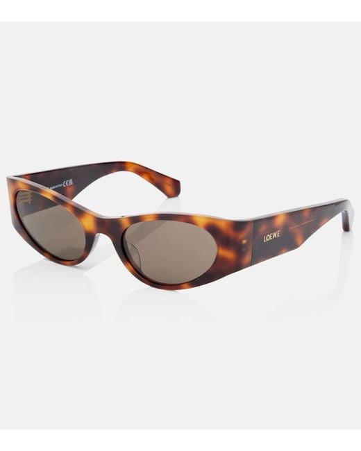 Loewe Brown Paula's Ibiza Flash Cat-Eye Sunglasses