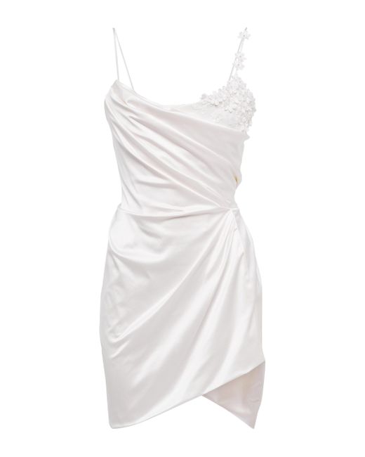 Vivienne Westwood Bridal Venus Embellished Satin Minidress in White ...