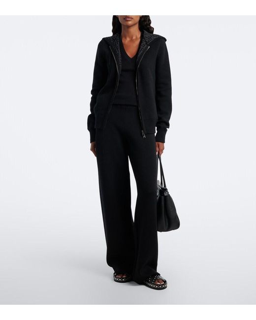 Fendi Blue Cashmere-Blend Sweatpants