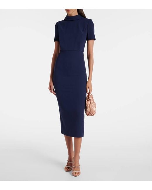 Robe Midi Roland Mouret en coloris Blue