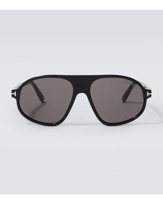 Tom Ford Brown Erol Aviator Sunglasses for men