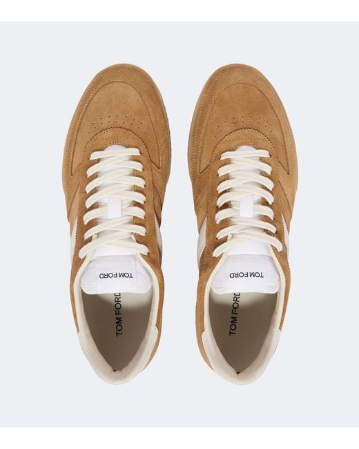 Tom Ford Brown Radcliffe Suede Sneakers for men