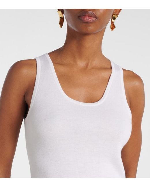 Max Mara White Wool Maxi Dress