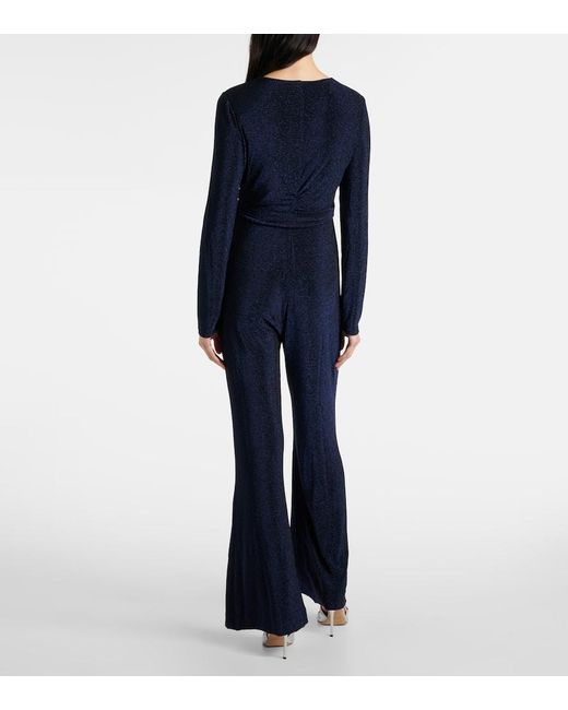 Diane von Furstenberg Blue Jumpsuit Cosima