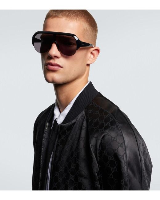 Gucci Blue Flat-Top Sunglasses for men