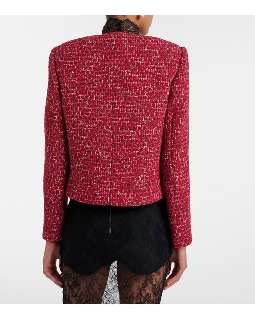 Valentino Red Tweed Jacket