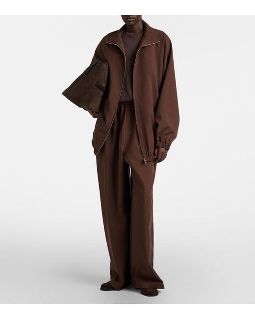 Frankie Shop Brown Baxter Oversized Blouson