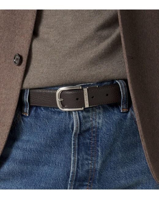 Lardini Brown Leather Belt for men