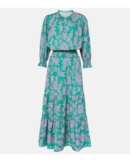 Heidi Klein Blue Maxikleid Santa Rosa Aus Einem Baumwollgemisch
