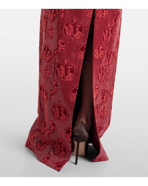 Abito Lungo Off-Shoulder Rowan di Markarian in Red
